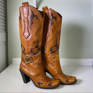 Materia Prima Fantini Buckle Cowgirl Western Boots
